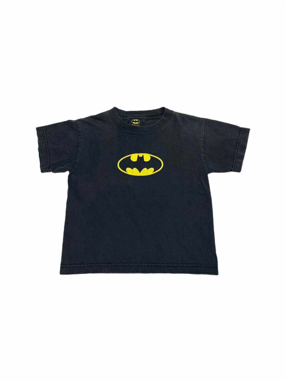 Vintage 2008 Batman Logo Graphic T-Shirt Kids Size Medium